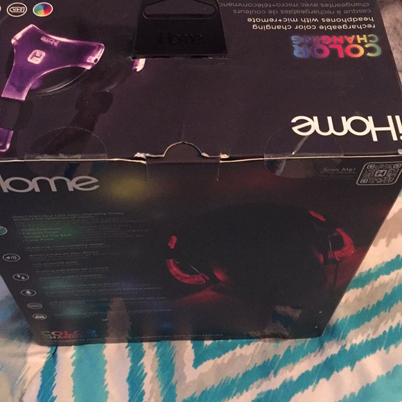 Brand new, unused ihome color changing headphones - Picture 3 of 3